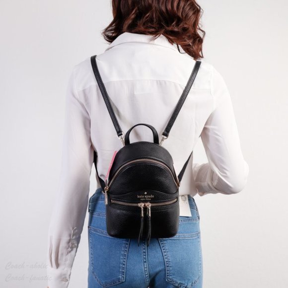 Kate Spade Karina Black Convertible Mini Backpack